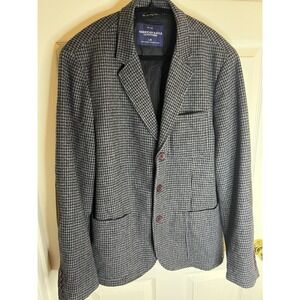 American Eagle Outfitters Mens The Legendary Blazer L Wool Blend Herringbone Jac